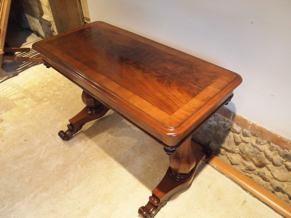 Table hall side lamp console William IV Mahogany c1830 View VII