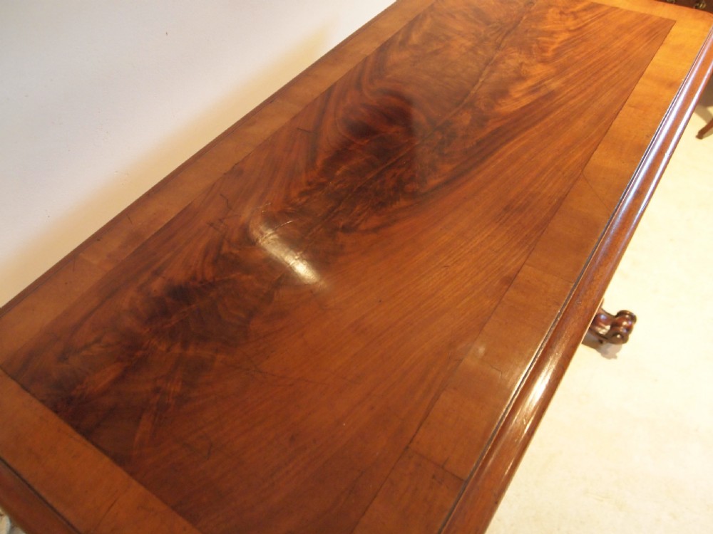 Table hall side lamp console William IV Mahogany c1830 View VIII