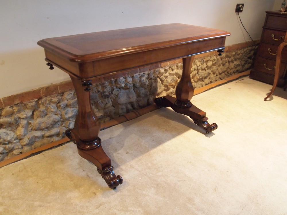 Table hall side lamp console William IV Mahogany c1830 View X