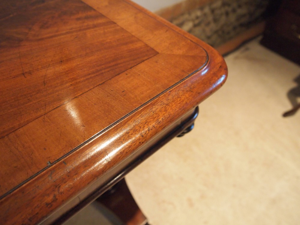 Table hall side lamp console William IV Mahogany c1830 View XI