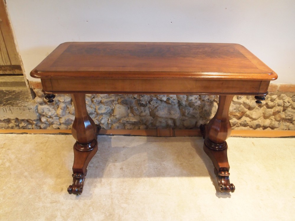 Table hall side lamp console William IV Mahogany c1830 View XII