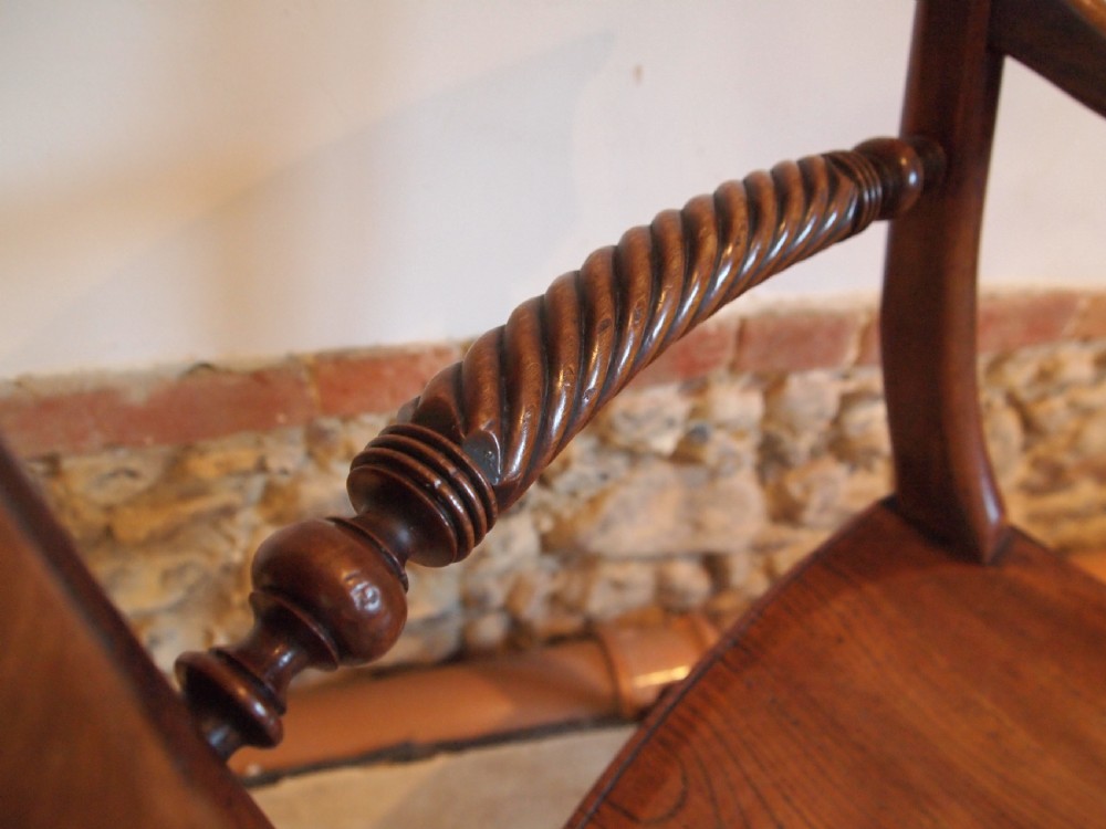 Chair stunning Victorian Windsor rope back armchair c1840 View V