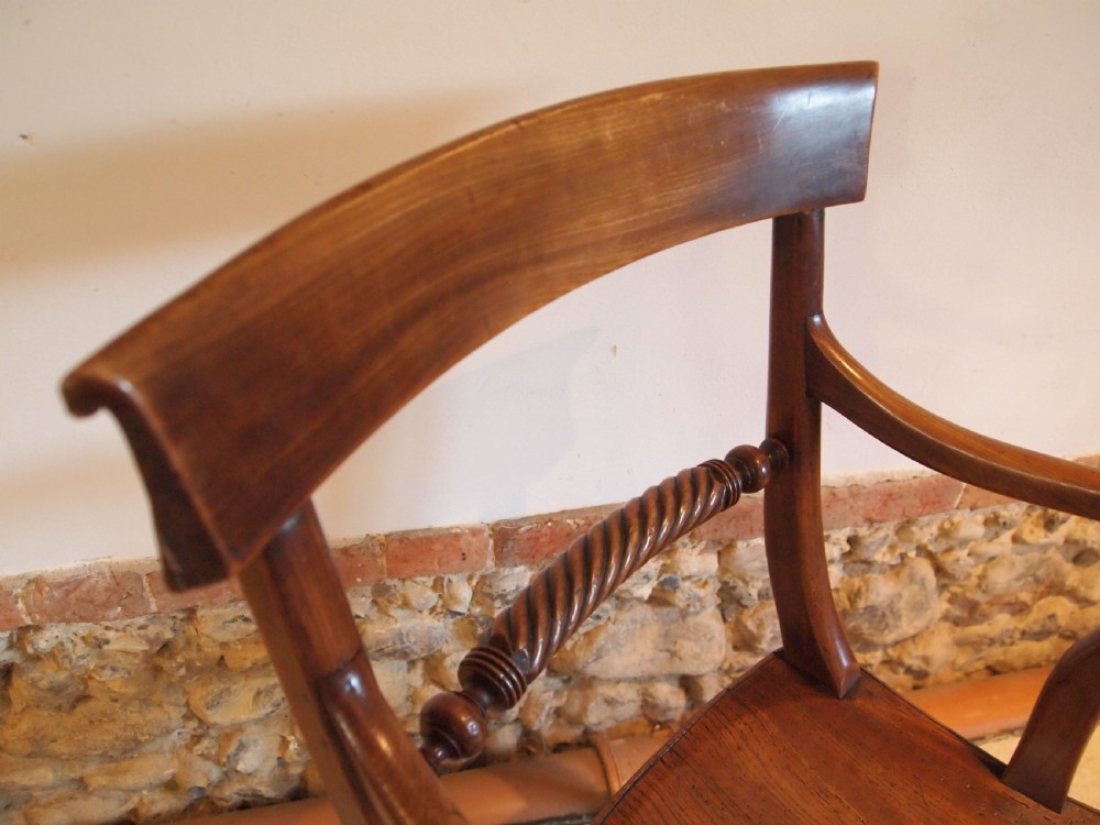 Chair stunning Victorian Windsor rope back armchair c1840 View VI