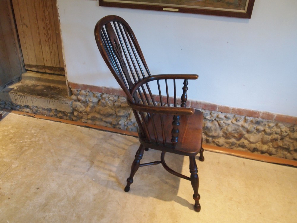 Chair Victorian Windsor Ash and Elm c1840 View X
