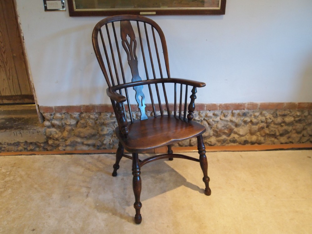 Chair Victorian Windsor Ash and Elm c1840 View XIII