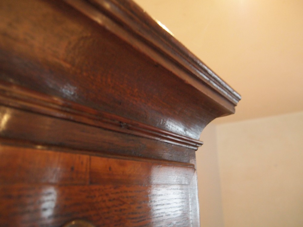 Chest of drawers chest on stand rare George II Oak c1740 View IV