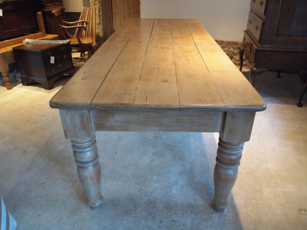 Table refectory dining farmhouse Pine large c1930 View II