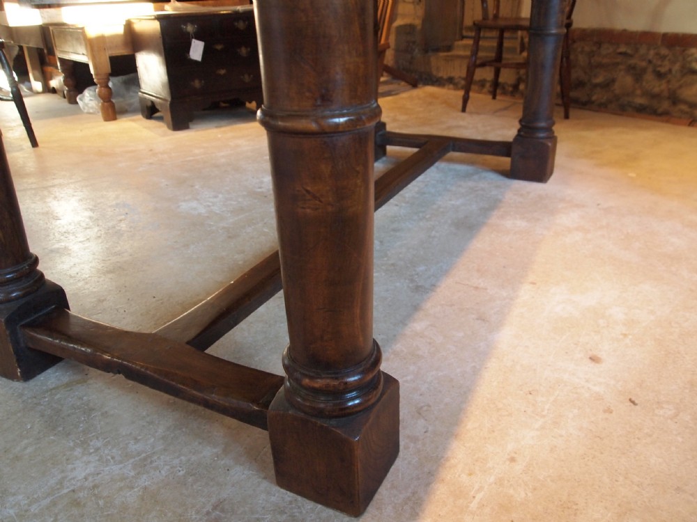 Table refectory dining farmhouse Elm 18th century and later View IV
