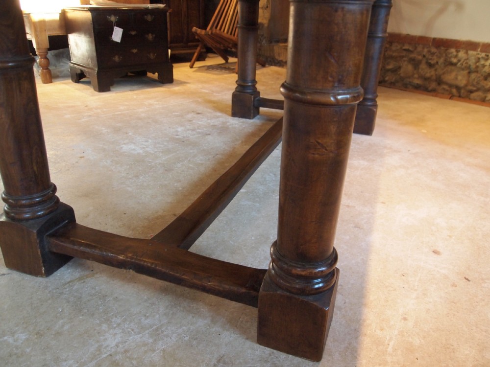 Table refectory dining farmhouse Elm 18th century and later View IX