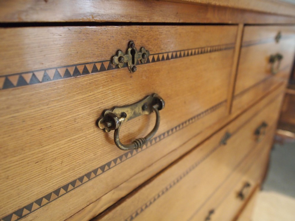 Chest of drawers Arts and Crafts Victorian Ash c1890 View III