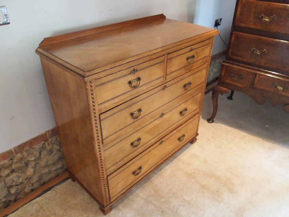 Chest of drawers Arts and Crafts Victorian Ash c1890 View IV