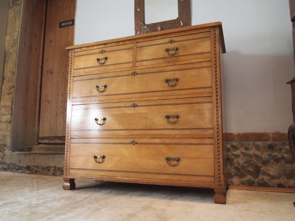 Chest of drawers Arts and Crafts Victorian Ash c1890 View VII