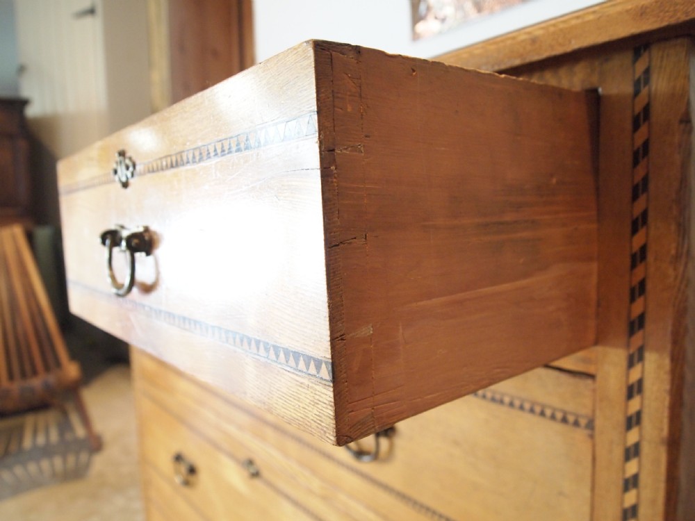 Chest of drawers Arts and Crafts Victorian Ash c1890 View VIII
