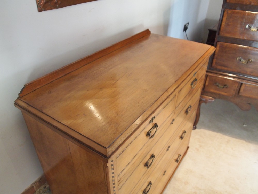 Chest of drawers Arts and Crafts Victorian Ash c1890 View XII