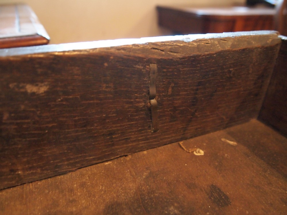 Table side hall lamp Charles II Oak c1680 View V