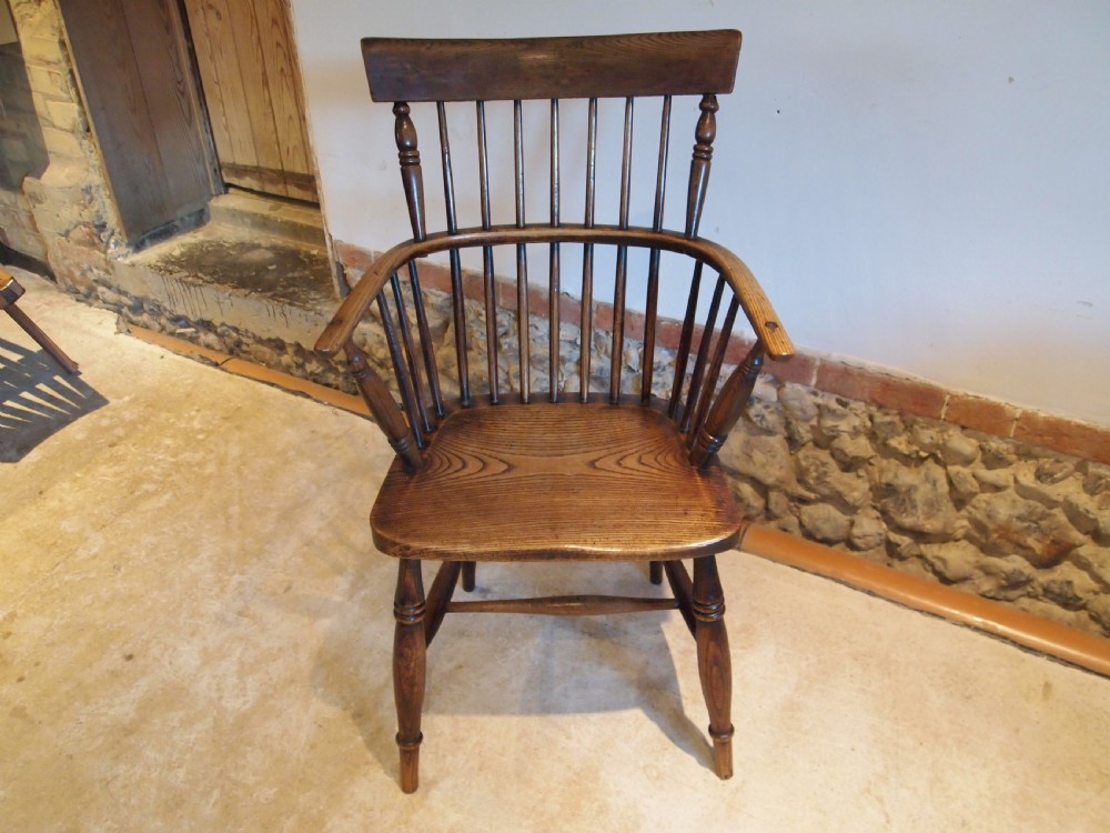 Chair Windsor Ash and Elm Victorian c1840 View III