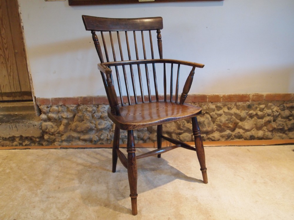 Chair Windsor Ash and Elm Victorian c1840 View IX