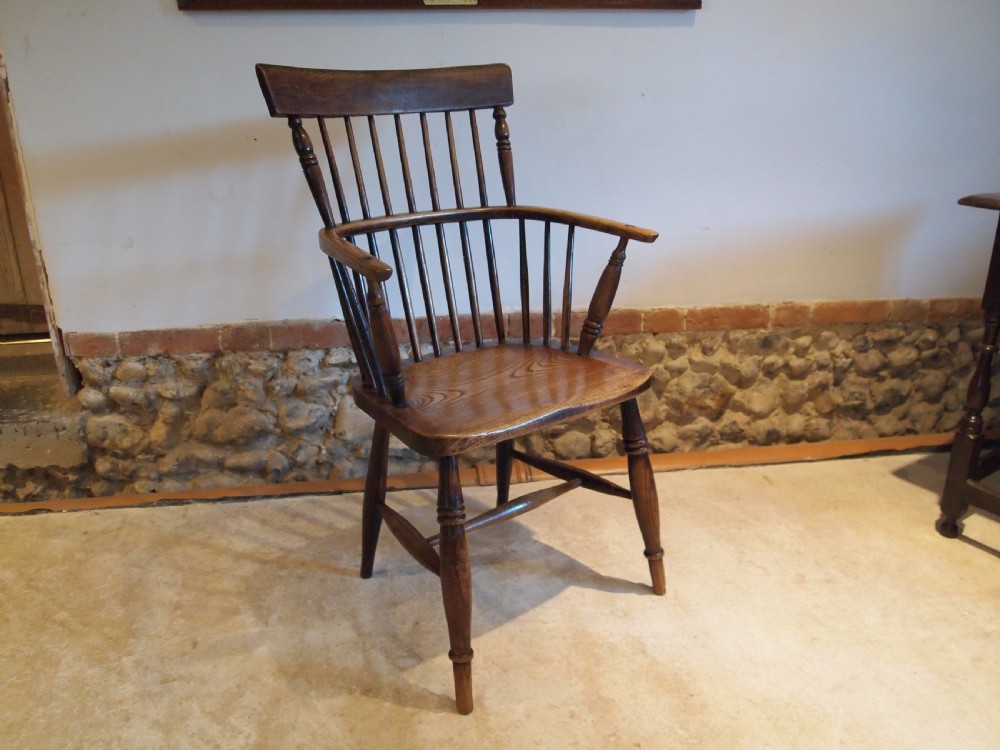 Chair Windsor Ash and Elm Victorian c1840 View XIII