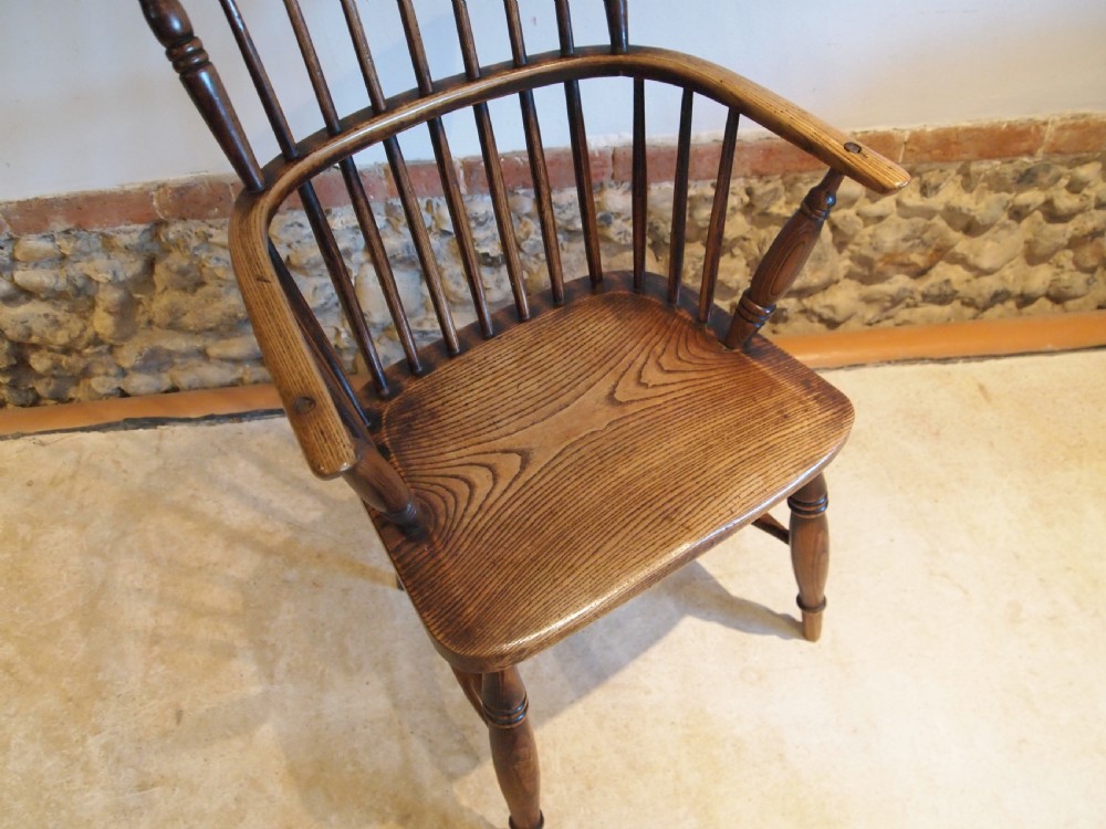 Chair Windsor Ash and Elm Victorian c1840 View XIV