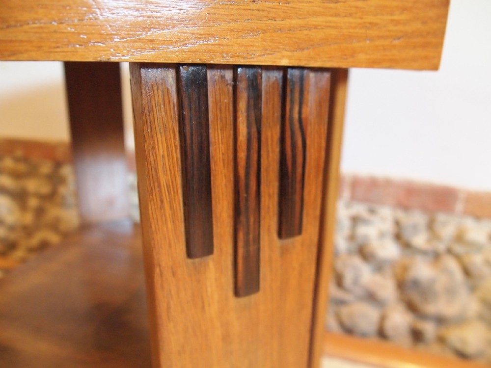 Table Art Deco Oak and Coromandel fine quality c1920 View V