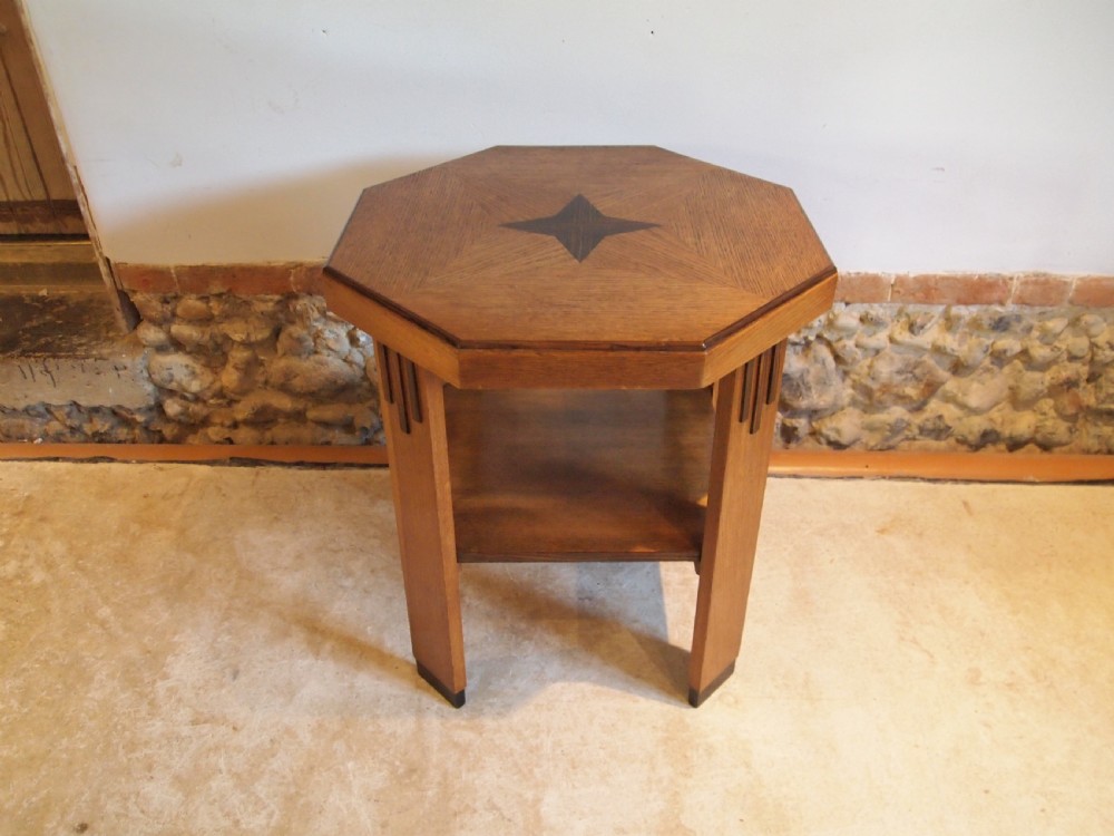 Table Art Deco Oak and Coromandel fine quality c1920 View VIII