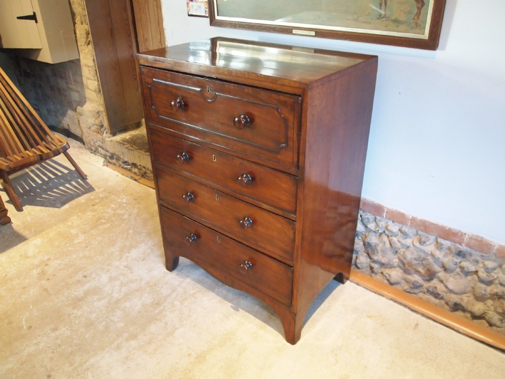 Chest of drawers very rare small secretaire Mahogany c1820