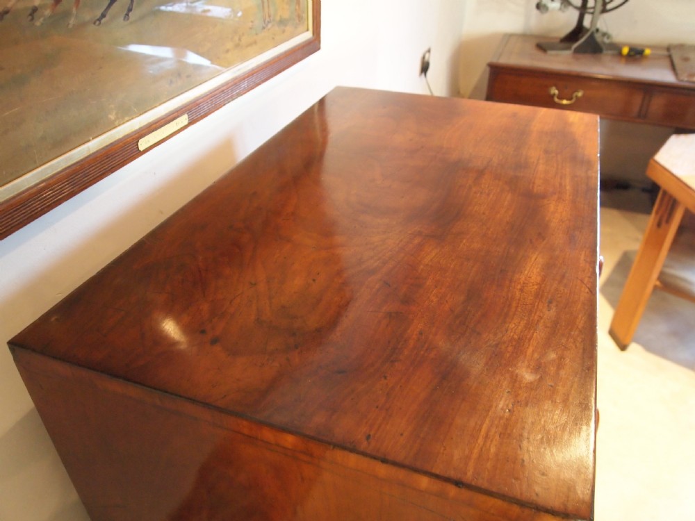 Chest of drawers very rare small secretaire Mahogany c1820 View VII