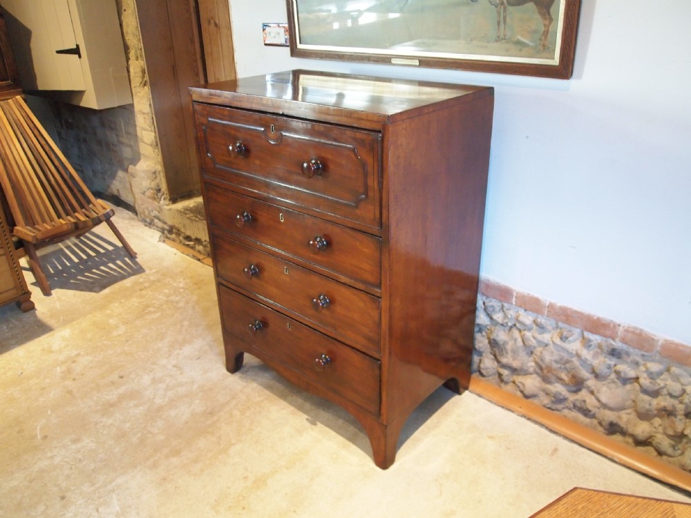 Chest of drawers very rare small secretaire Mahogany c1820 View XI