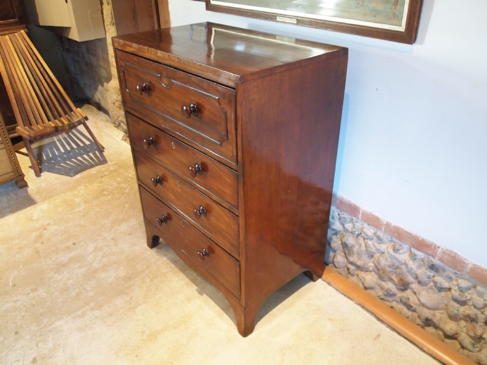 Chest of drawers very rare small secretaire Mahogany c1820 View XIII