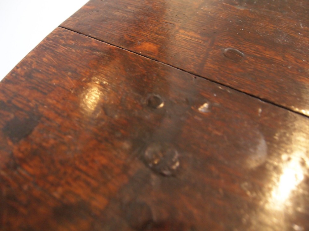 Table Charles II Oak small cottage gate-leg dining refectory c1680 View XIII