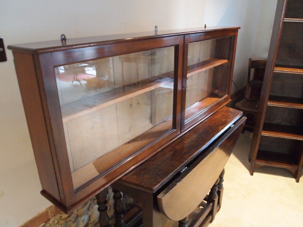 Cabinet display shop apothecary Victorian Mahogany c1880