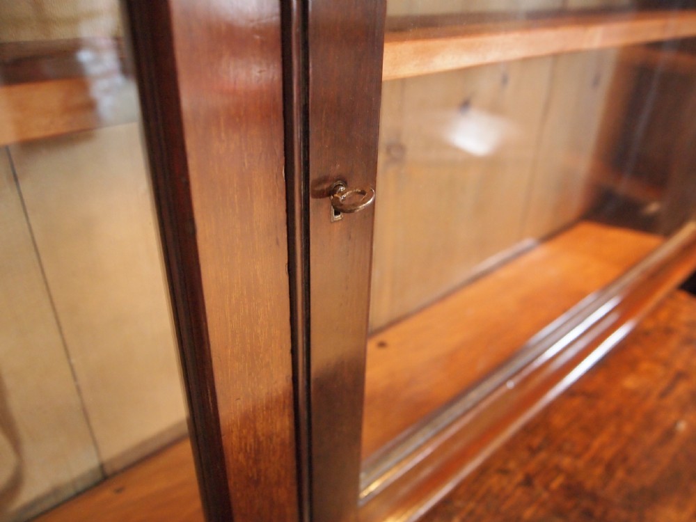 Cabinet display shop apothecary Victorian Mahogany c1880 View II