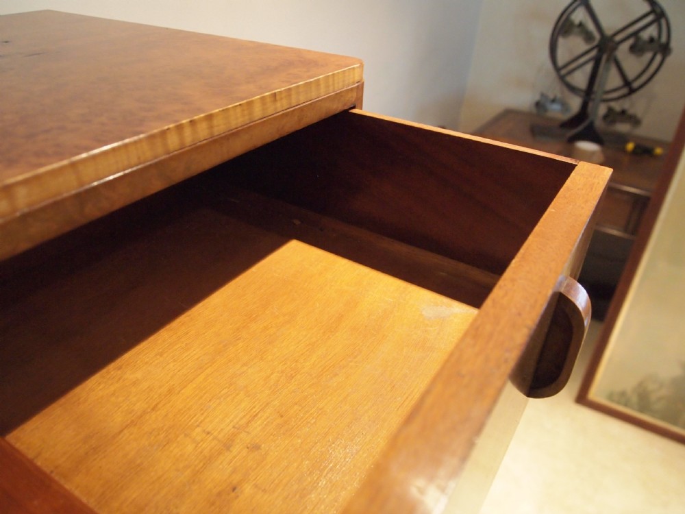 Art Deco cupboard Tall boy Burr Walnut c1920 View VIII