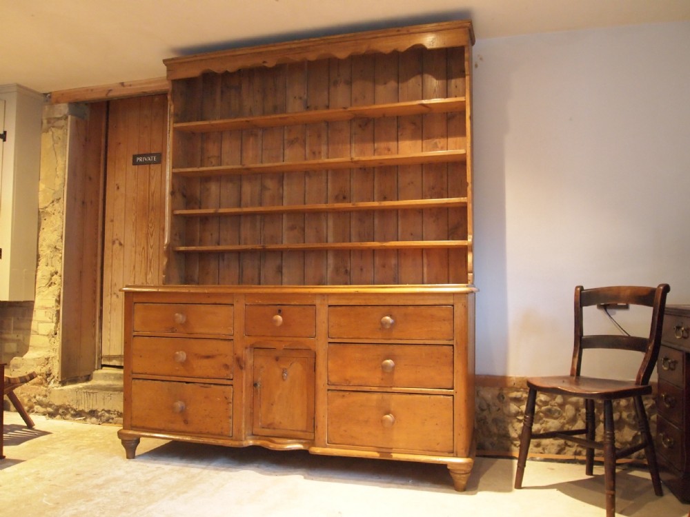 Dresser superb large Victorian Pine c1860
