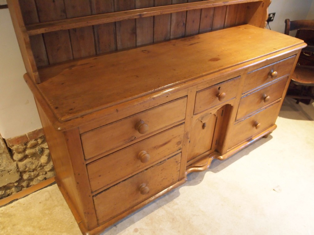 Dresser superb large Victorian Pine c1860 View II