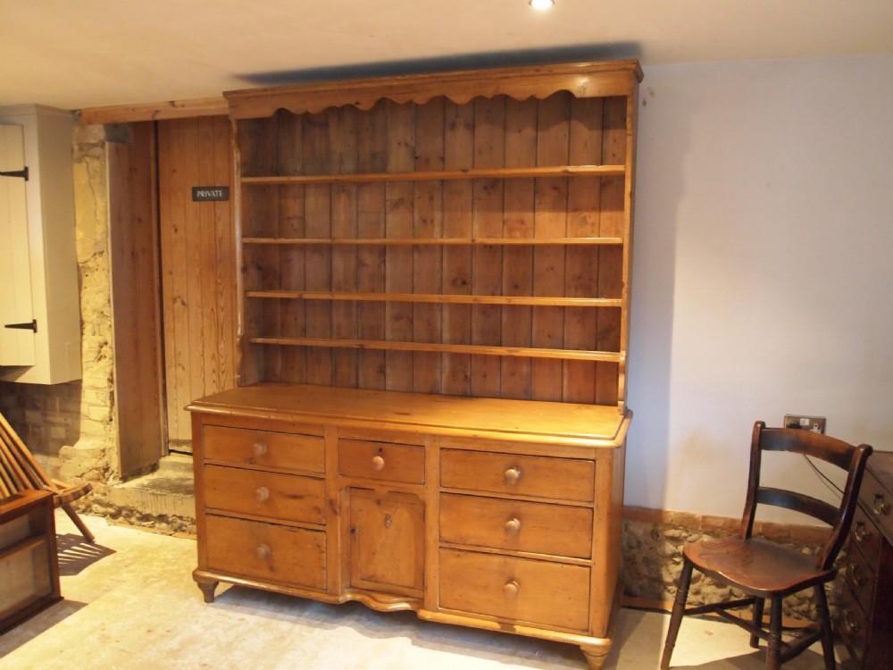 Dresser superb large Victorian Pine c1860 View XII