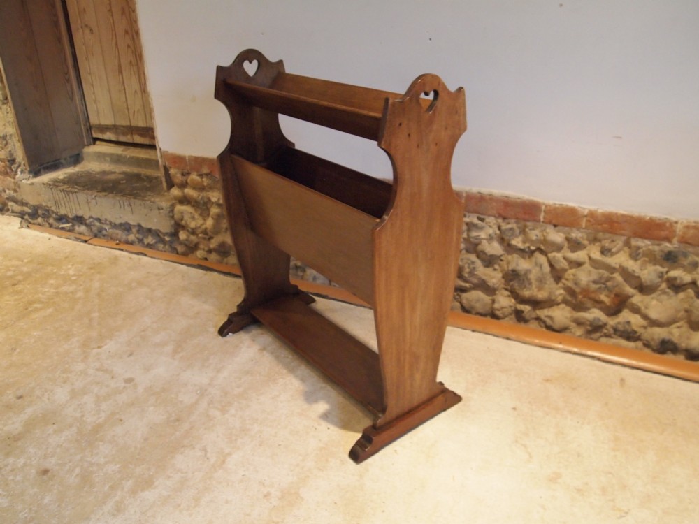 Bookcase Canterbury Arts and Crafts Walnut c1900 View IV