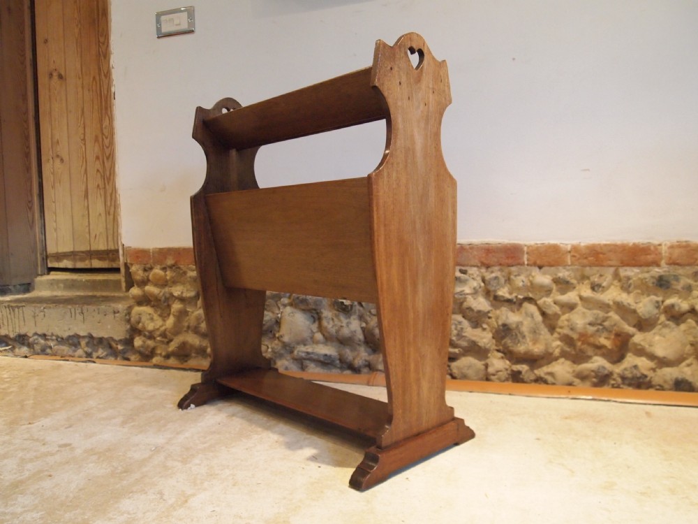 Bookcase Canterbury Arts and Crafts Walnut c1900 View VI