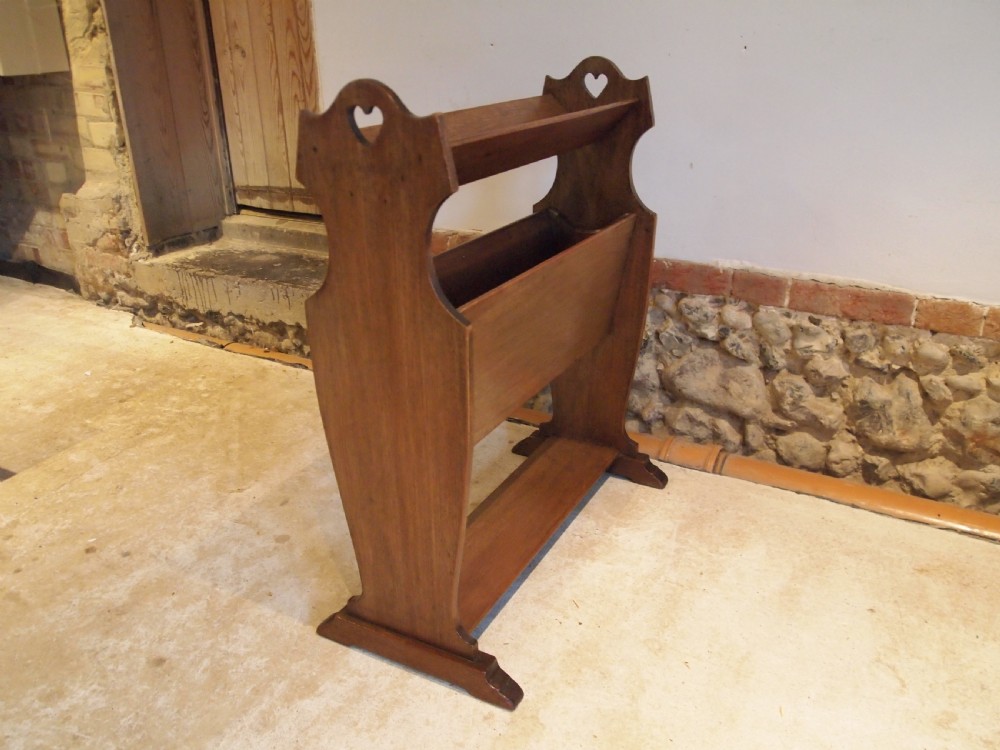 Bookcase Canterbury Arts and Crafts Walnut c1900 View VIII