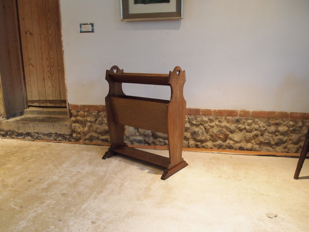 Bookcase Canterbury Arts and Crafts Walnut c1900 View X