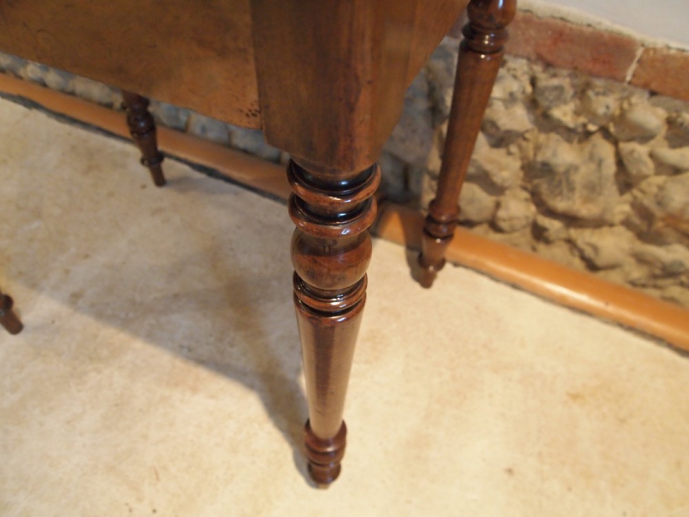 Table hall lamp side console Burr Walnut c1840 View VIII
