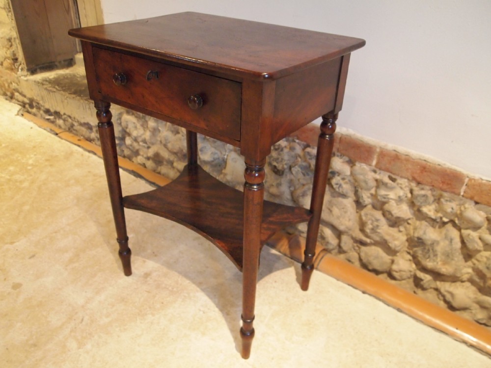 Table George III superb provincial Mahogany side lamp hall c1790