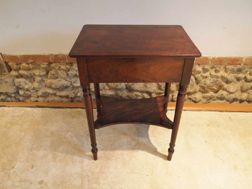 Table George III superb provincial Mahogany side lamp hall c1790 View IX