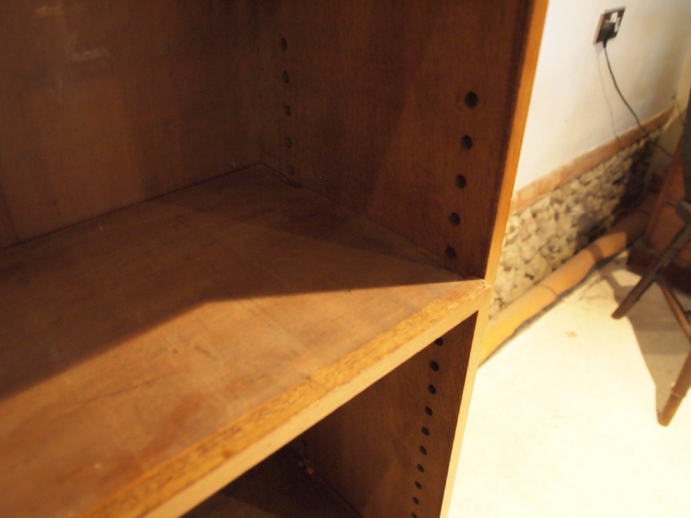 Bookcase manner of Heals Golden Oak c1920 View II