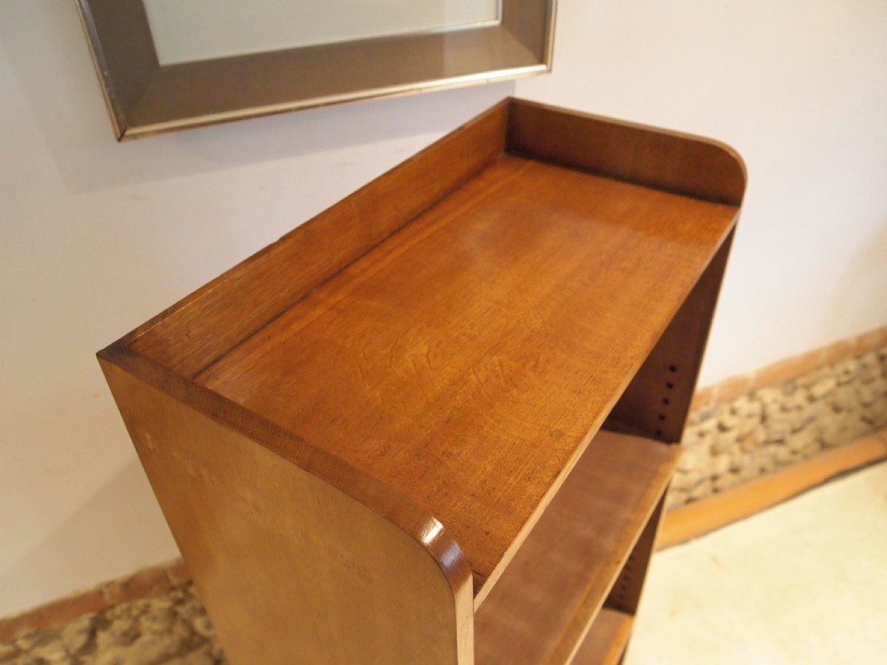 Bookcase manner of Heals Golden Oak c1920 View III