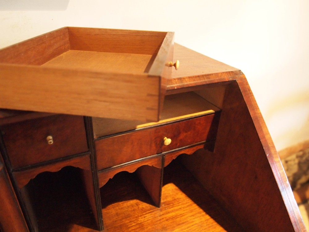 Bureau George III flame Mahogany c1790 View IV