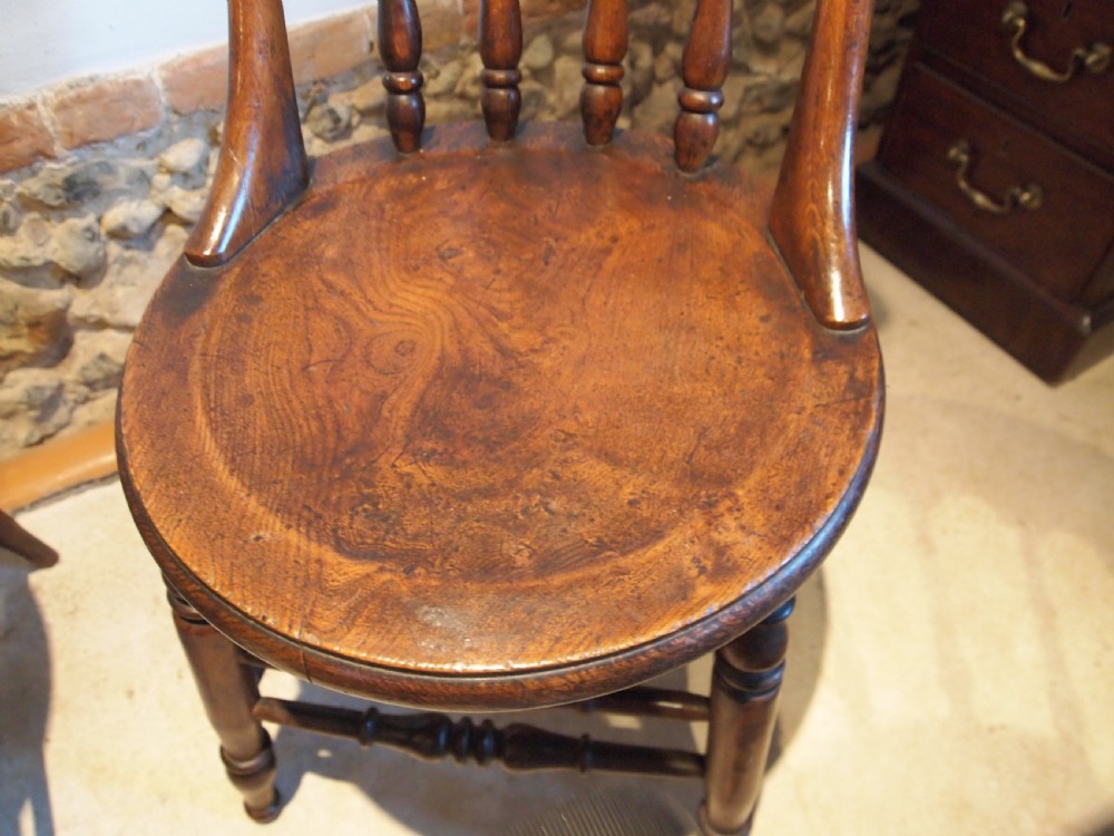 Chairs V rare set of 12 Victorian Windsor Elm Ash c1870 View X