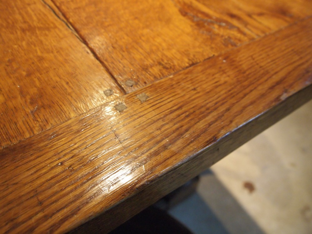 Table refectory dining farmhouse English Oak c1930 View VIII