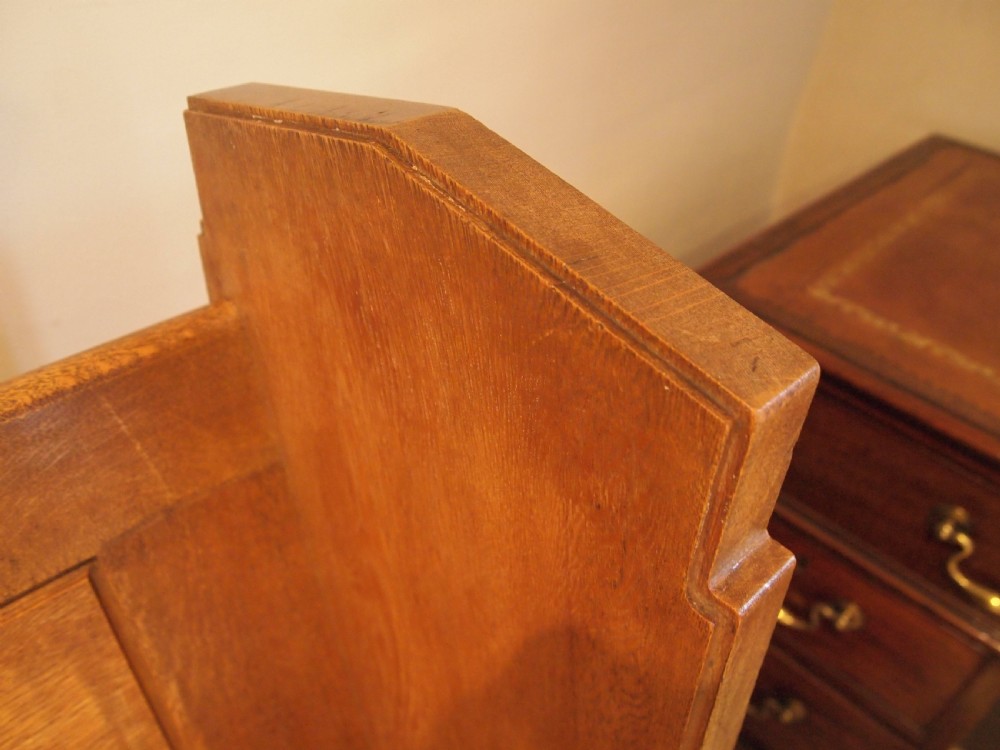 Pew bench settle English Oak Edwardian c1900 View VI