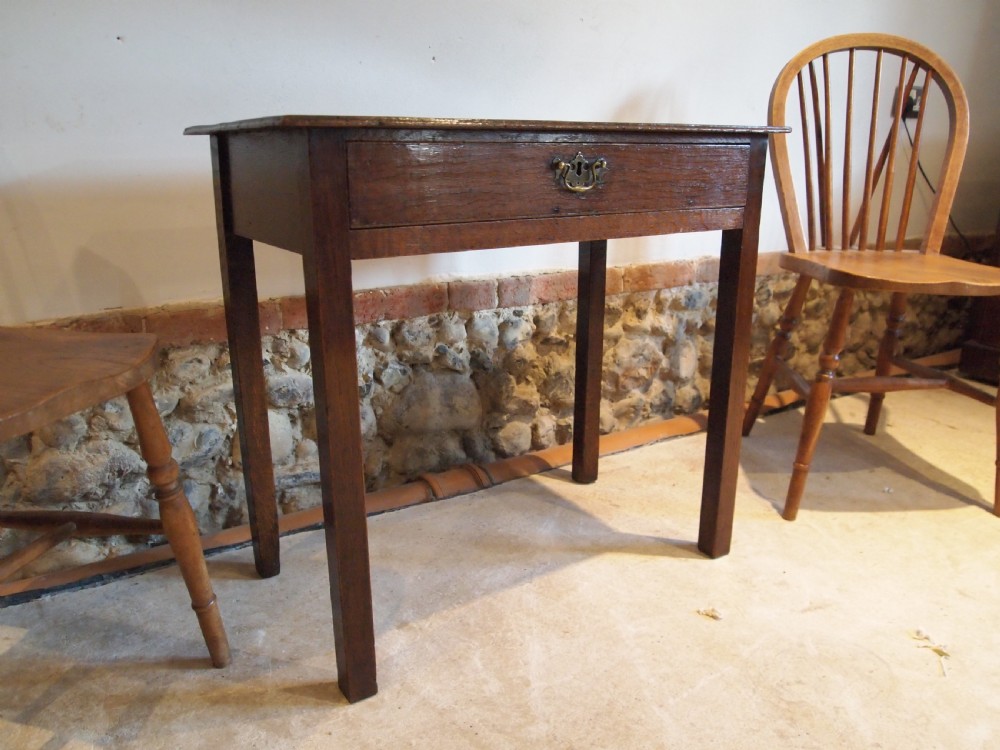 Table lamp hall console George II Oak c1750